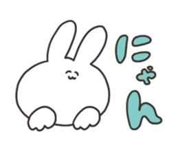 Rabbit of the thick character sticker #15153870