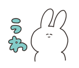 Rabbit of the thick character sticker #15153871