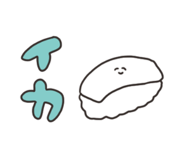 Rabbit of the thick character sticker #15153882