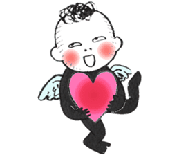 Bird-man Numeko 3 on St. Valentine's day sticker #15155180