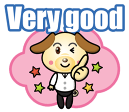 encourage dog sticker #15155391