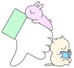 Bunny & Kitty sticker #15498285