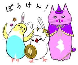 Java sparrow and gangs sticker #15498640