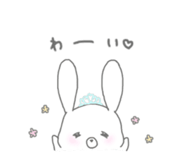 tiara bunny sticker #15498972