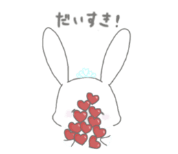 tiara bunny sticker #15498976