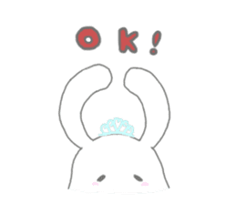 tiara bunny sticker #15498984