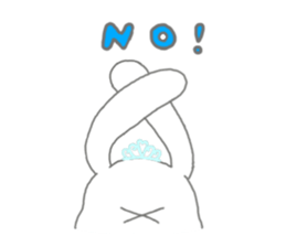 tiara bunny sticker #15498985
