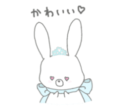 tiara bunny sticker #15498989