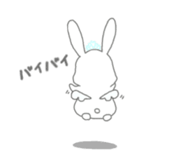 tiara bunny sticker #15498991