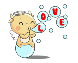 Angel Calf's Love Story Animated sticker #15499770