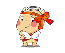 Angel Calf's Love Story Animated sticker #15499771