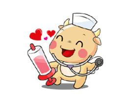 Angel Calf's Love Story Animated sticker #15499777