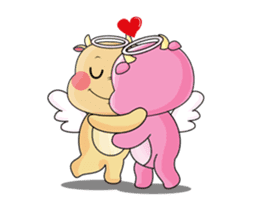 Angel Calf's Love Story Animated sticker #15499782