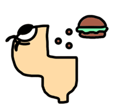 My name "Medama-chan" sticker #15500057