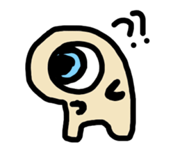 My name "Medama-chan" sticker #15500061