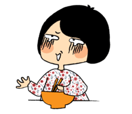 Little Cute and Greedily Floral Skirt sticker #15500381
