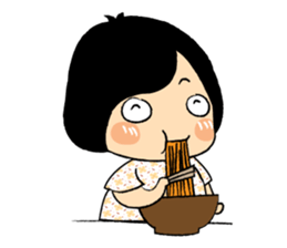 Little Cute and Greedily Floral Skirt sticker #15500387