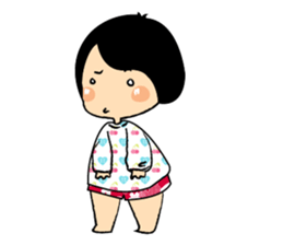 Little Cute and Greedily Floral Skirt sticker #15500388