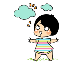 Little Cute and Greedily Floral Skirt sticker #15500391