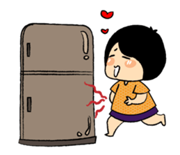 Little Cute and Greedily Floral Skirt sticker #15500394