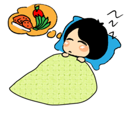 Little Cute and Greedily Floral Skirt sticker #15500401