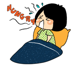 Little Cute and Greedily Floral Skirt sticker #15500408