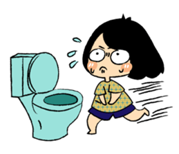 Little Cute and Greedily Floral Skirt sticker #15500416