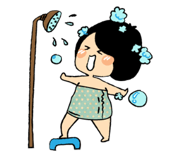 Little Cute and Greedily Floral Skirt sticker #15500417