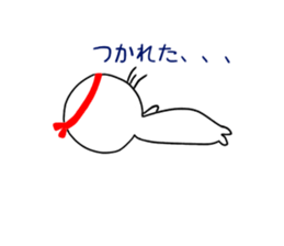 Azakame studying for students sticker #15500428