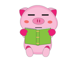 Busy Time The Plump Pink, Animated sticker #15500523