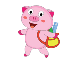 Busy Time The Plump Pink, Animated sticker #15500525