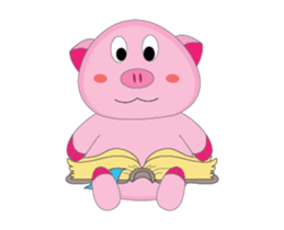 Busy Time The Plump Pink, Animated sticker #15500530