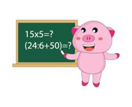 Busy Time The Plump Pink, Animated sticker #15500532