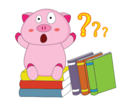 Busy Time The Plump Pink, Animated sticker #15500537