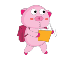 Busy Time The Plump Pink, Animated sticker #15500538