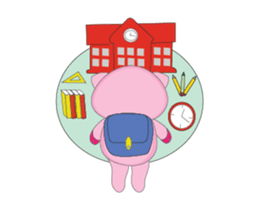 Busy Time The Plump Pink, Animated sticker #15500540