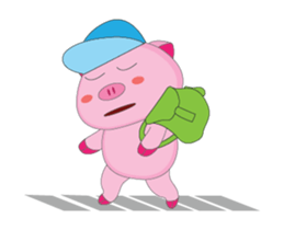 Busy Time The Plump Pink, Animated sticker #15500543