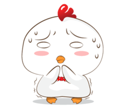 Little cute chicken sticker #15501221