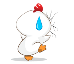Little cute chicken sticker #15501224