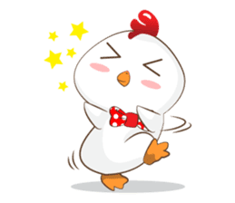 Little cute chicken sticker #15501225