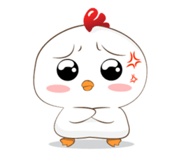 Little cute chicken sticker #15501228