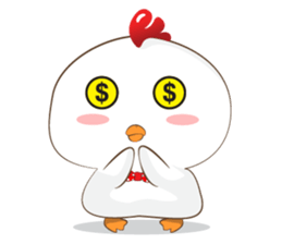 Little cute chicken sticker #15501234