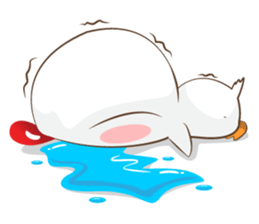 Little cute chicken sticker #15501237