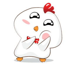 Little cute chicken sticker #15501238