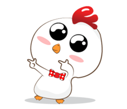 Little cute chicken sticker #15501239