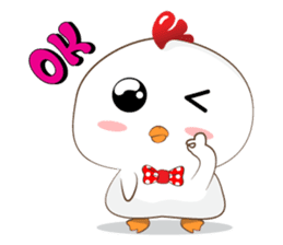 Little cute chicken sticker #15501241