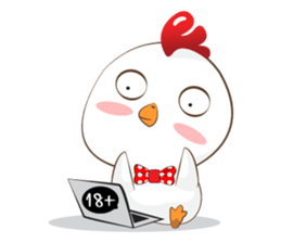 Little cute chicken sticker #15501243