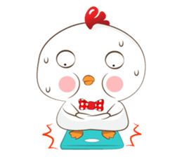 Little cute chicken sticker #15501248