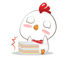 Little cute chicken sticker #15501256