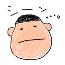 Crayon scribble sticker #15501629
